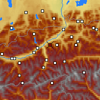 Nearby Forecast Locations - Alpbach - Mapa