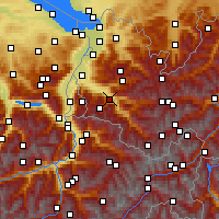 Nearby Forecast Locations - Bludenz - Map