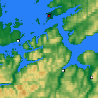 Nearby Forecast Locations - Ørland - Map