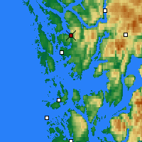 Nearby Forecast Locations - Bergen - Map