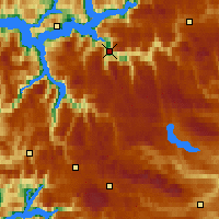 Nearby Forecast Locations - Lærdal - Map