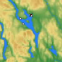 Nearby Forecast Locations - Hamar Airport - Map