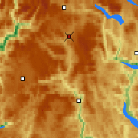 Nearby Forecast Locations - Hovden-lundane - Mapa
