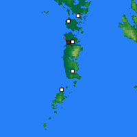 Nearby Forecast Locations - South Uist - Map