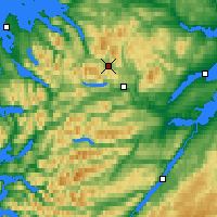 Nearby Forecast Locations - Loch Glascarnoch - Mapa