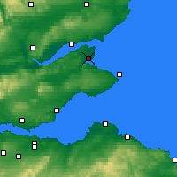Nearby Forecast Locations - St Andrews - Mapa