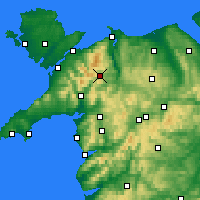 Nearby Forecast Locations - Snowdonia - Mapa