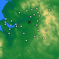 Nearby Forecast Locations - Altrincham - Map