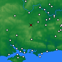 Nearby Forecast Locations - Basingstoke - Mapa