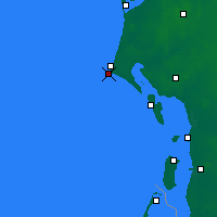 Nearby Forecast Locations - Blavand Cape - Mapa