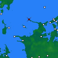 Nearby Forecast Locations - Gniben Point - Map