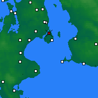 Nearby Forecast Locations - Copenhagen - Mapa