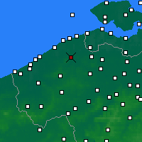 Nearby Forecast Locations - Bruges - Mapa