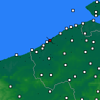 Nearby Forecast Locations - Ostend - Mapa