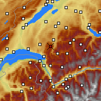 Nearby Forecast Locations - Moléson - Mapa