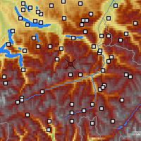 Nearby Forecast Locations - Elm - Mapa