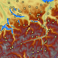 Nearby Forecast Locations - Glarus - Mapa