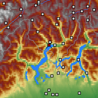 Nearby Forecast Locations - Locarno/Mt. - Mapa