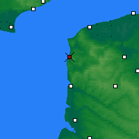 Nearby Forecast Locations - Boulogne-sur-Mer - Map