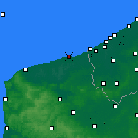Nearby Forecast Locations - Dunkirk - Mapa