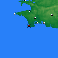 Nearby Forecast Locations - Penmarch - Map