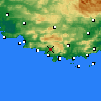 Nearby Forecast Locations - Le Castellet - Map