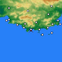 Nearby Forecast Locations - Saint-Mandrier-sur-Mer - Map