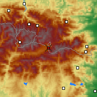 Nearby Forecast Locations - Sainte-Léocadie - Mapa