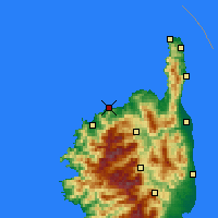 Nearby Forecast Locations - L'Île-Rousse - Mapa