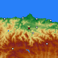 Nearby Forecast Locations - Oviedo - Map