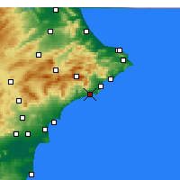 Nearby Forecast Locations - Benidorm - Map