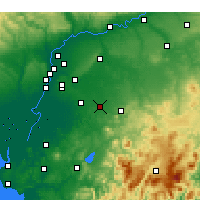 Nearby Forecast Locations - Morón de la Frontera - Mapa