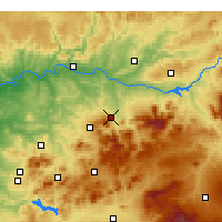 Nearby Forecast Locations - Jaén - Map