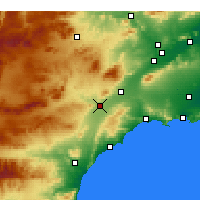 Nearby Forecast Locations - Águilas - Map