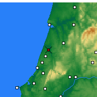 Nearby Forecast Locations - Leiria - Mapa
