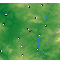 Nearby Forecast Locations - Beja - Map
