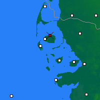 Nearby Forecast Locations - North Frisian Islands - Mapa
