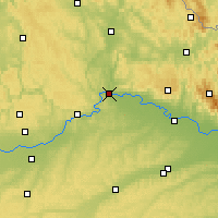 Nearby Forecast Locations - Regensburg - Mapa