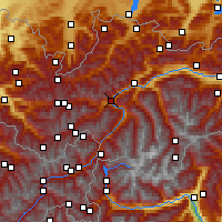Nearby Forecast Locations - Landeck - Mapa