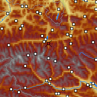 Nearby Forecast Locations - Rauris - Mapa