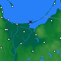 Nearby Forecast Locations - Skowronki - Map