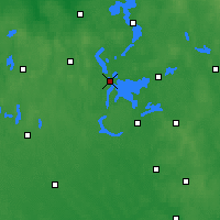 Nearby Forecast Locations - Mikołajki - Map