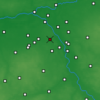 Nearby Forecast Locations - Warsaw - Mapa