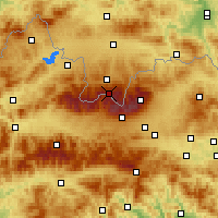 Nearby Forecast Locations - Kasprowy Wierch - Map