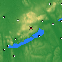 Nearby Forecast Locations - Veszprémfajsz - Map