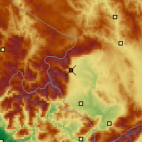 Nearby Forecast Locations - Peja - Mapa