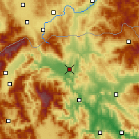 Nearby Forecast Locations - Skopje - Mapa