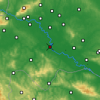 Nearby Forecast Locations - Sisak - Mapa