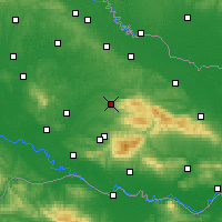 Nearby Forecast Locations - Daruvar - Mapa