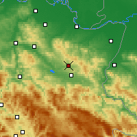 Nearby Forecast Locations - Tuzla - Map
